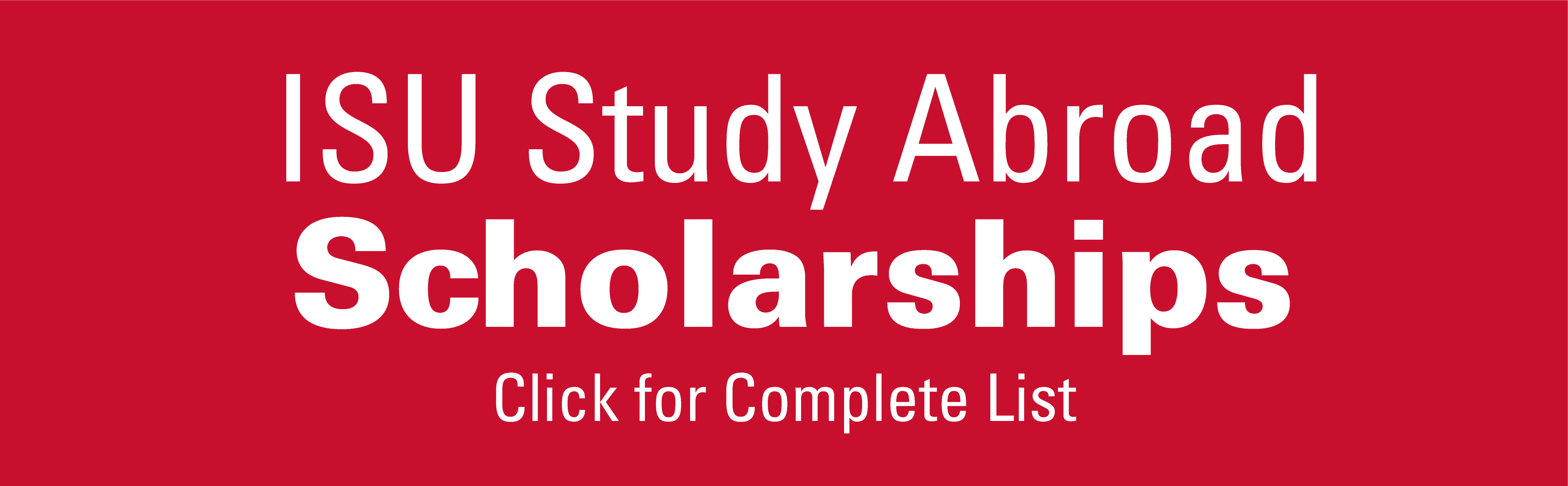 Click here for a list of Iowa State study abroad scholarships
