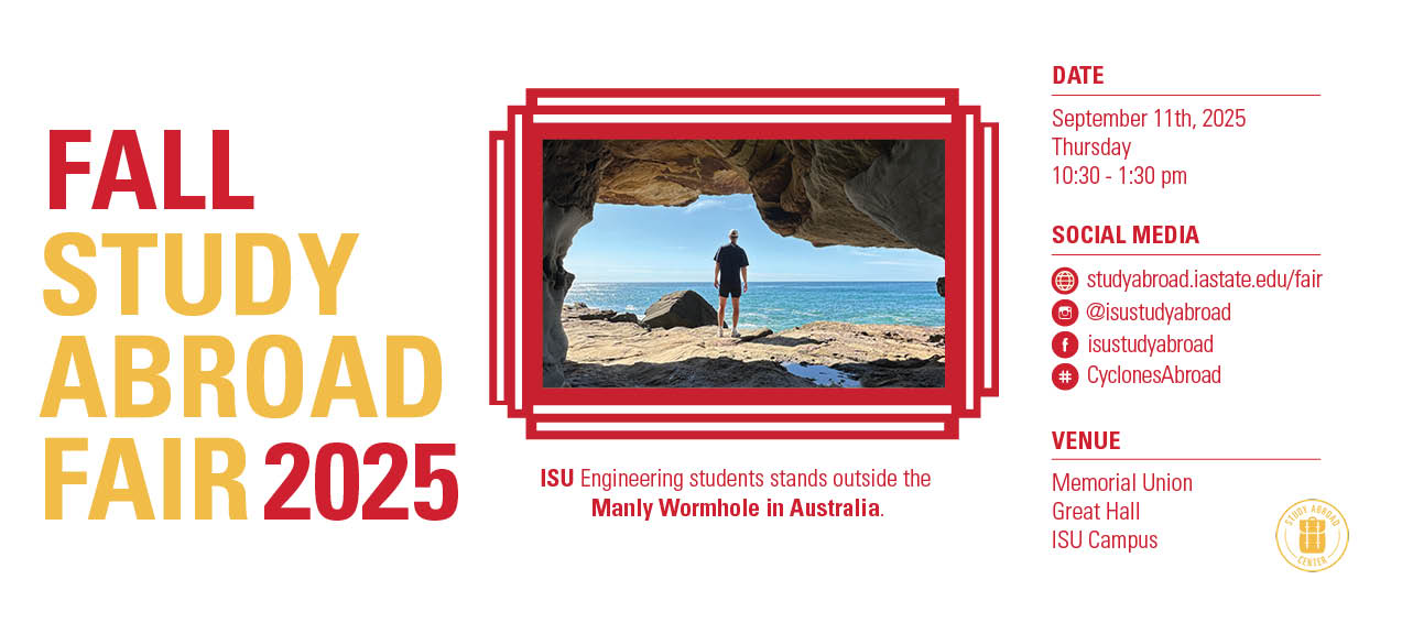 web banner for study abroad fair